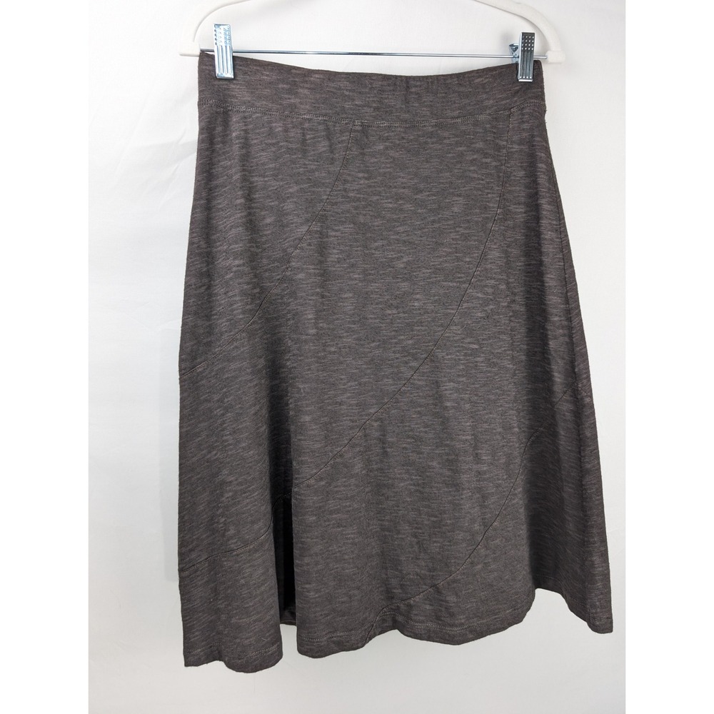 Horny Toad Chaka Midi Skirt Size S Brown Organic Cotton Granola Hike Athleisure